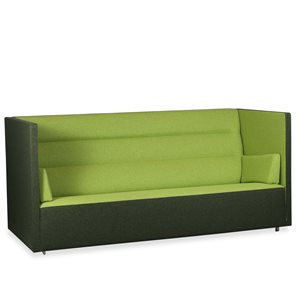 Loungesofa. Offecct. Float. 3-seat. Grøn uld. 