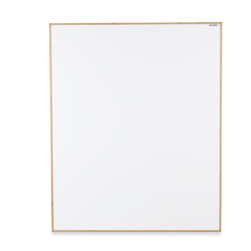 Whiteboard. Nordisk Group. Hvid. Bambus kant. 121 x 99 cm.