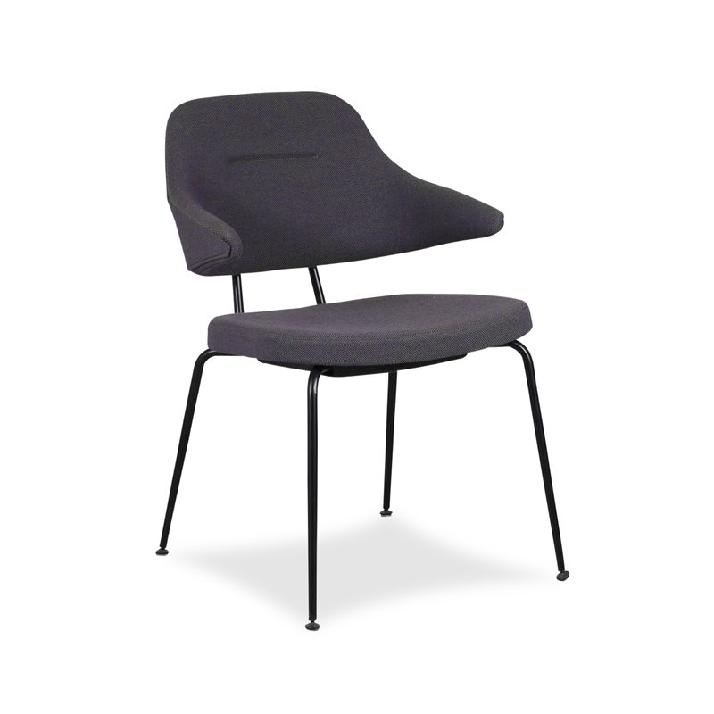 Konferencestol. Labofa. 70.2 Executive 4-legged Chair. Mørkt polster.