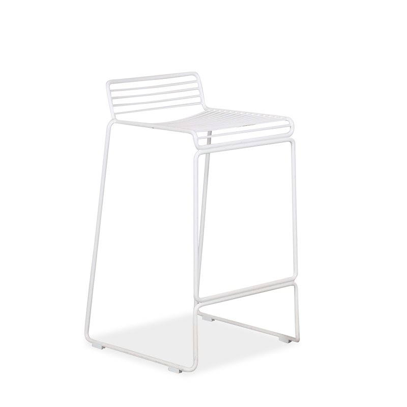 Barstol. HAY. Hee. Hvid. Siddehøjde: 65 cm