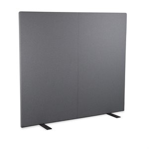 Gulvskærm. HOLMRISB B8. Straight. Gråt stof. 160x141cm