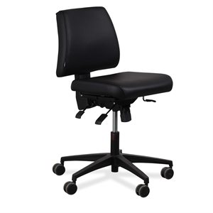 Kontorstol. HOLMRIS B8. Sola 110. Sort kunstlæder. 