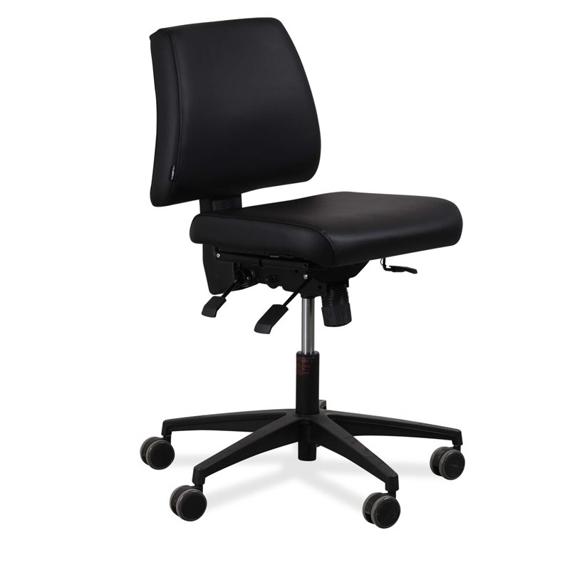 Kontorstol. HOLMRIS B8. Sola 110. Sort kunstlæder. 