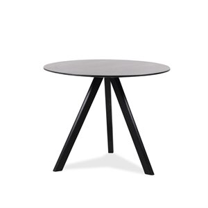 Mødebord. HAY. CPH 20. Sort lakeret. Ø90 cm. H 74 cm.