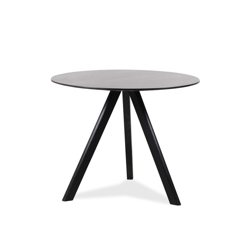 Mødebord. HAY. CPH 20. Sort lakeret. Ø90 cm. H 74 cm.