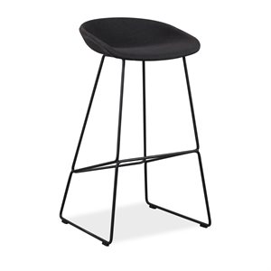 Barstol. HAY. AAS39. Remix 393. Sort stel. H: 75 cm.