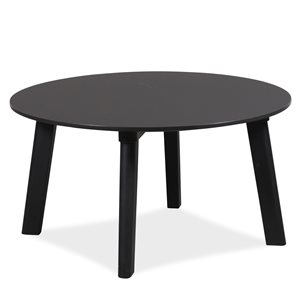 Loungebord. HAY. CPH Deux 250. Sort nano laminat. Ø 75 cm.