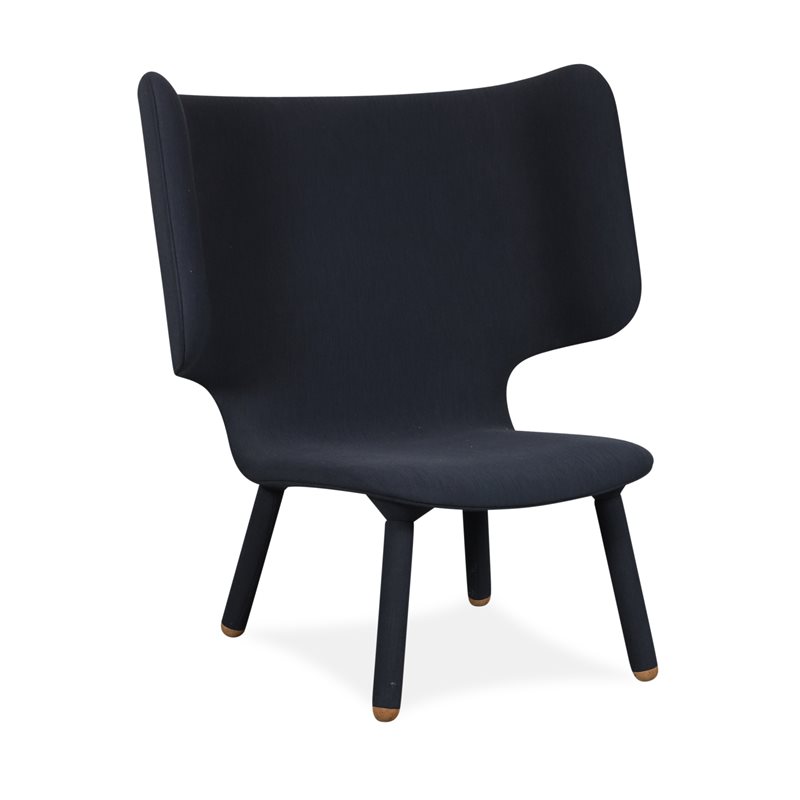Loungestol. New Works. Tembo. Blå stof.