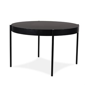 Konferencebord. Verpan. 430. Sort nano laminat. Ø120 cm.