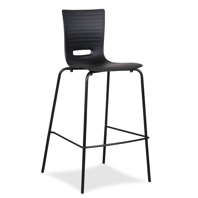Barstol. HOLMRIS B8. Groovy. Sort lakeret. 