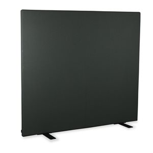 Skærmvæg. HOLMRIS B8. Straight. Mørkegrøn. Sorte fødder. 160x140cm
