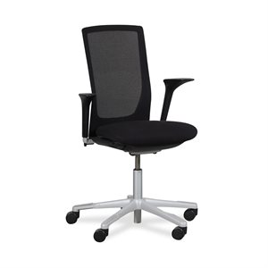 Kontorstol. HÅG. Futu 1100-S. Sort mesh. Sort polster. Armlæn.