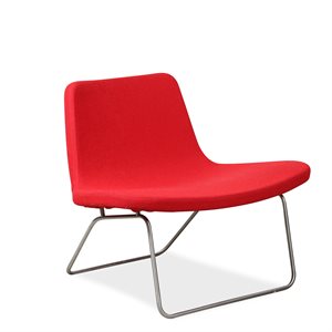 Loungestol. HAY. Ray. Rød uld.