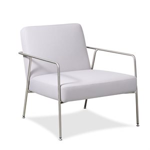 Loungestol. Sellex. Valeri lounge chair. Lysegrå polster.