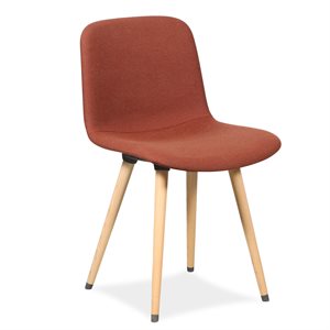 Konferencestol. Lammhults. Grade. Rustrød uld.