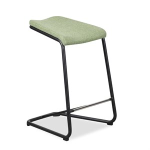 Barstol. Lammhults. Add barstool 63. Grøn uld. Sort stel. 