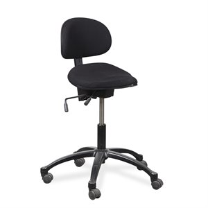 Kontorstol. RH Support 4501. Sort polster. Saddelsæde.