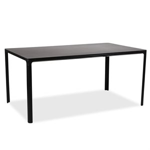 Konferencebord. Fredericia. Mesa. Sort linoleum. 160x90cm.