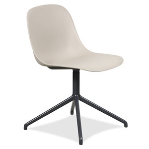 Konferencestol. Muuto. Fiber Chair. Beige. Swivel stel.