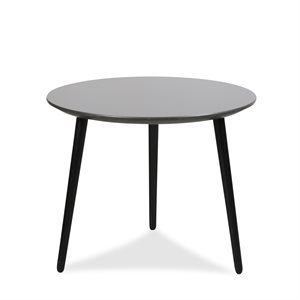 Loungebord. Via Copenhagen. Sort laminat. Ø: 58 cm.
