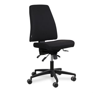 Kontorstol. HOLMRIS B8. Sola 310. Sort polster.