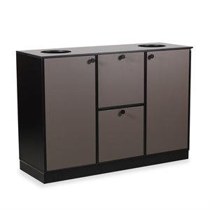 Affaldssortering. Cube. Sort/grå. 