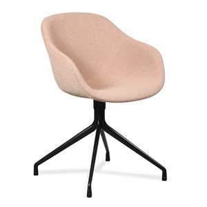 Konferencestol. HAY. AAC121. Nyt polster. Sort swivel stel. 